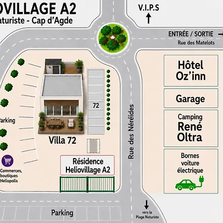 Naturiste Heliovillage De Standing Villa Agde